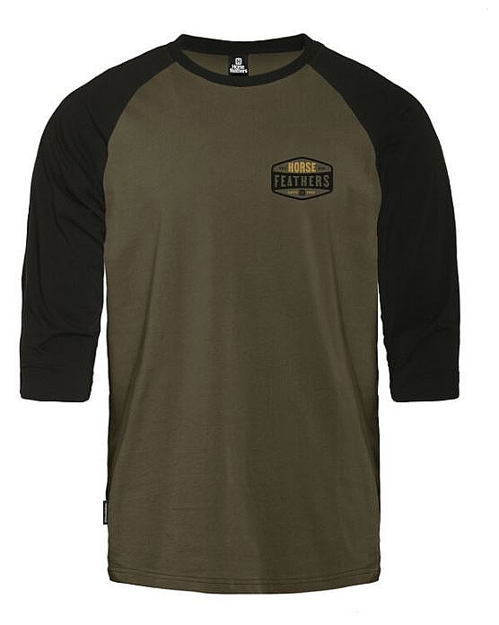 рубашка Horsefeathers Hexagon II Raglan - Burnt Olive - men´s