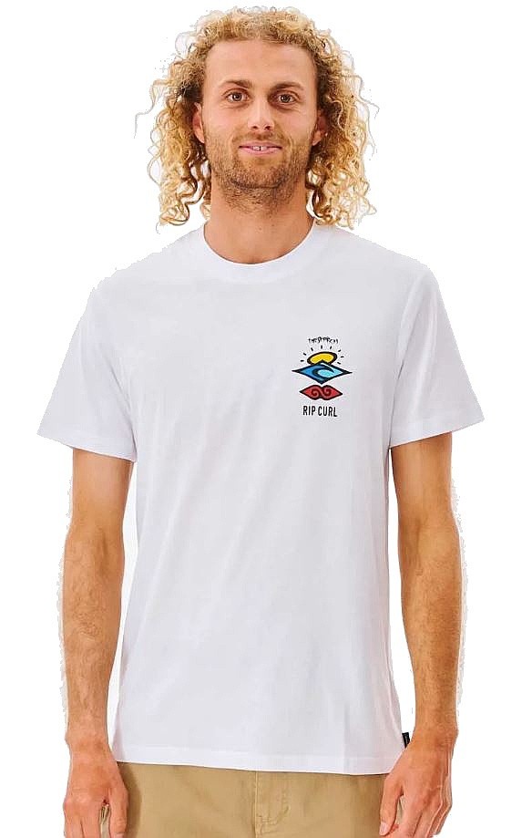 camisa Rip Curl Search Icon - White - men´s