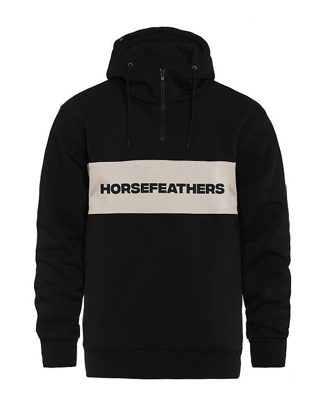 bluză Horsefeathers Fulton - Black - men´s