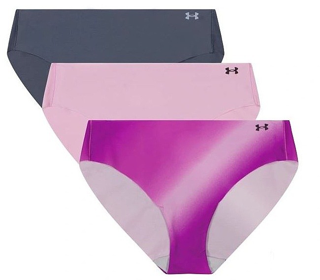 culotte Under Armour Pure Stretch No Show Nov Bikini 3 Pack - Stellar Pink/Purple/Blue Petrol - women´s