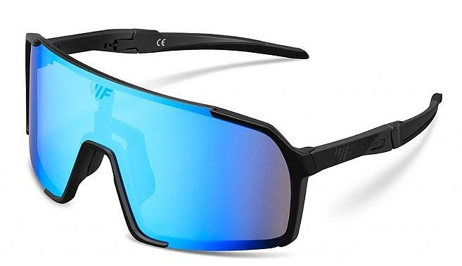 des lunettes VIF One Polarized - Black/Ice Blue - unisex junior