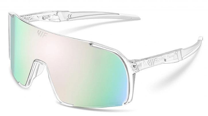 des lunettes VIF One Transparent Polarized - Transparent/Rose Pink