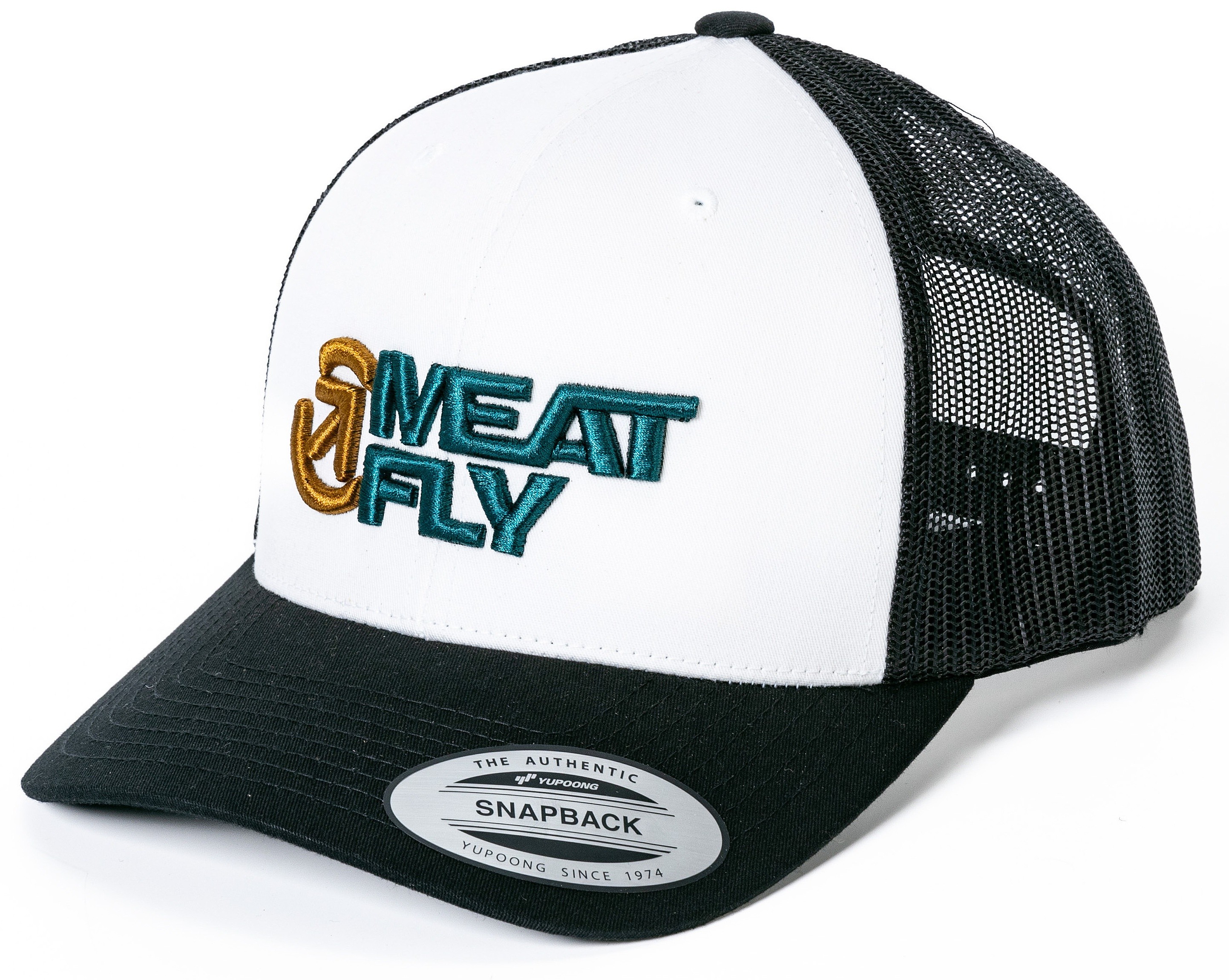 czapka z daszkiem Meatfly Setty Trucker - White/Black