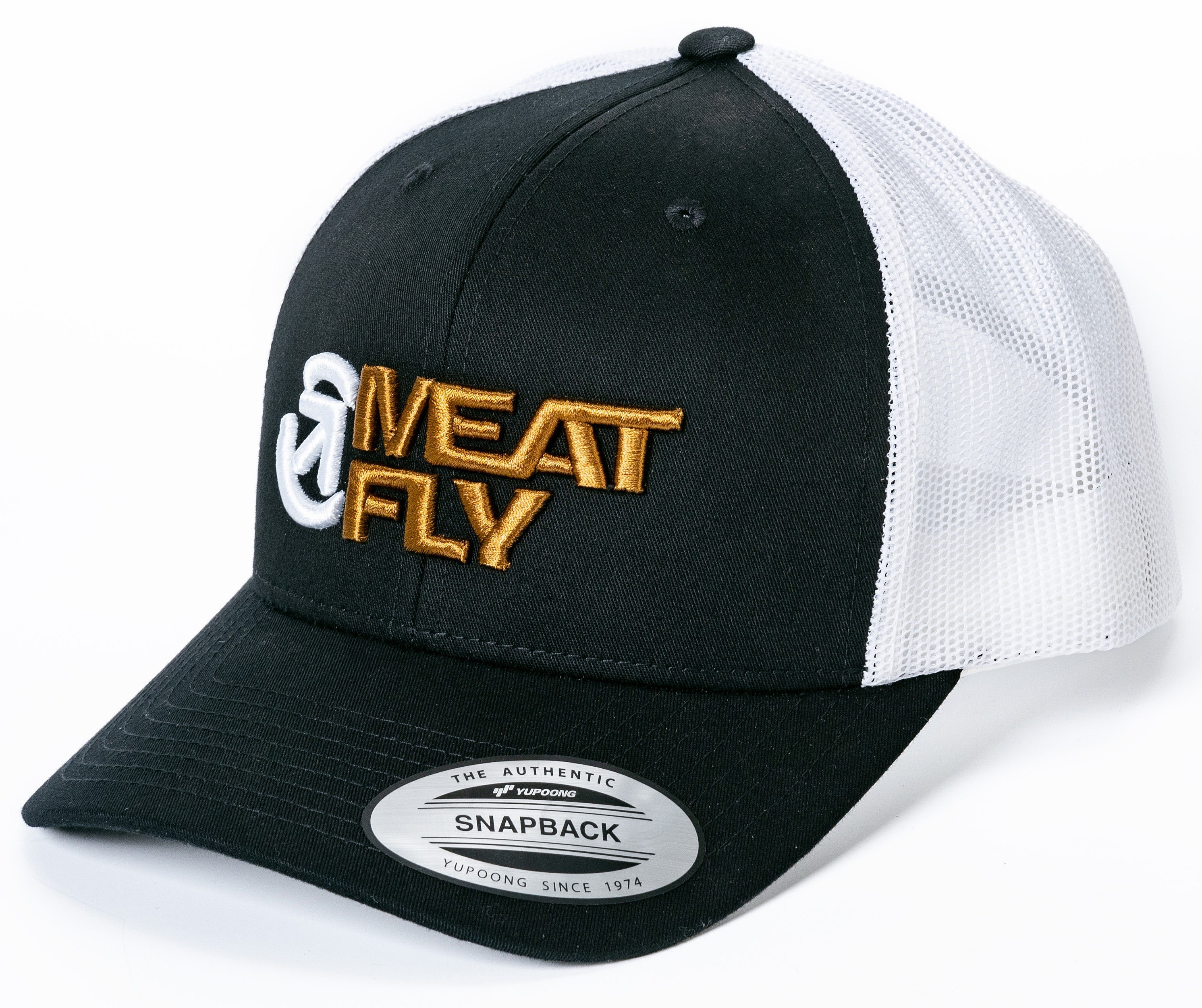 Kappe Meatfly Setty Trucker - Wood/Black/White