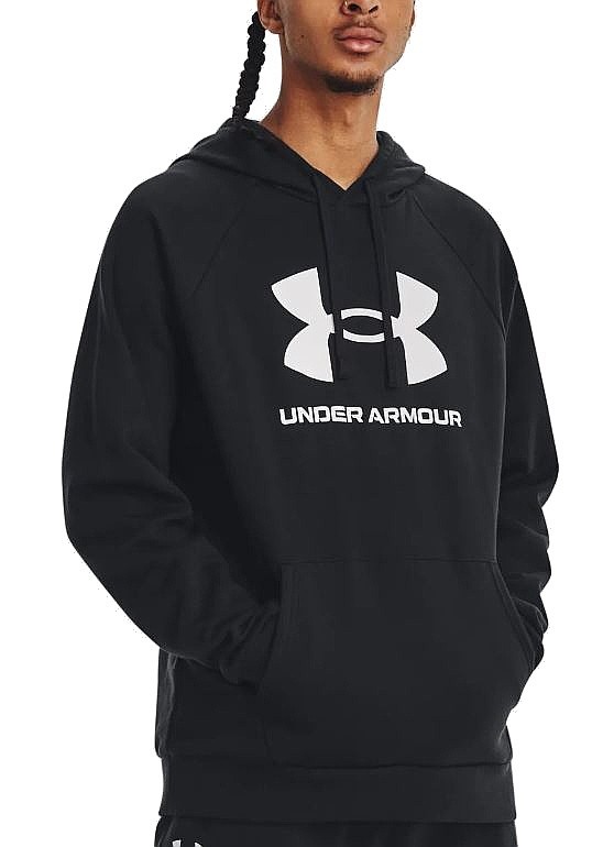 mikina Under Armour Rival Fleece Logo - Black/White
