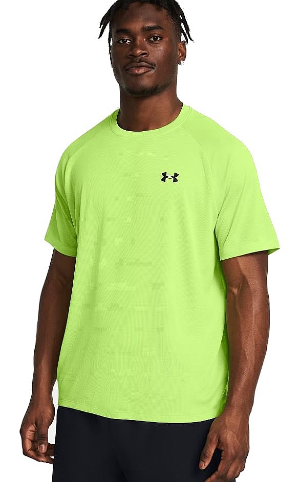 shirts Under Armour Textured Tech - Morph Green/Black - men´s