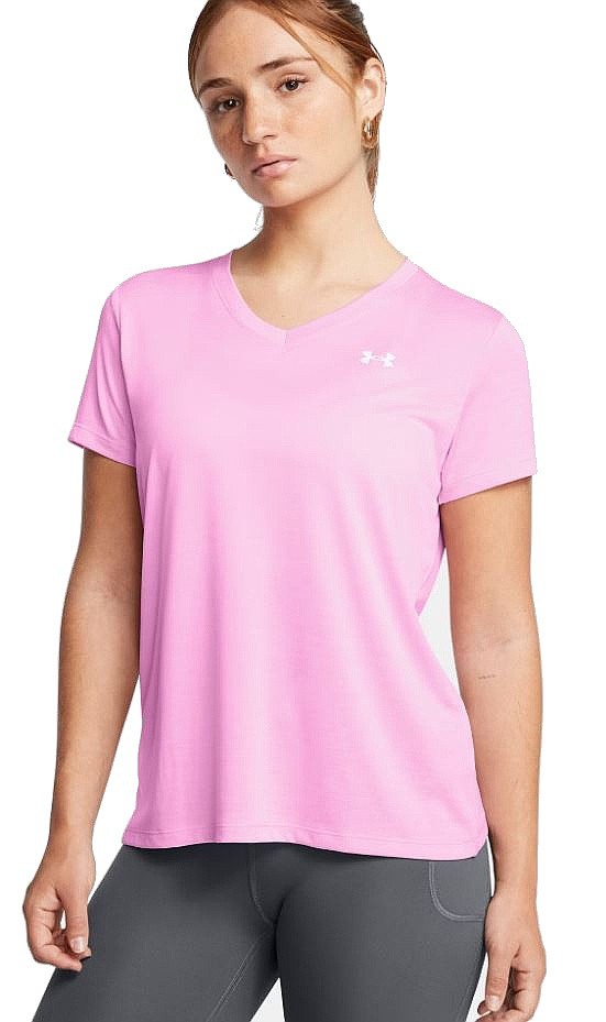 рубашка Under Armour Tech SSV Twist - Stellar Pink/White - women´s