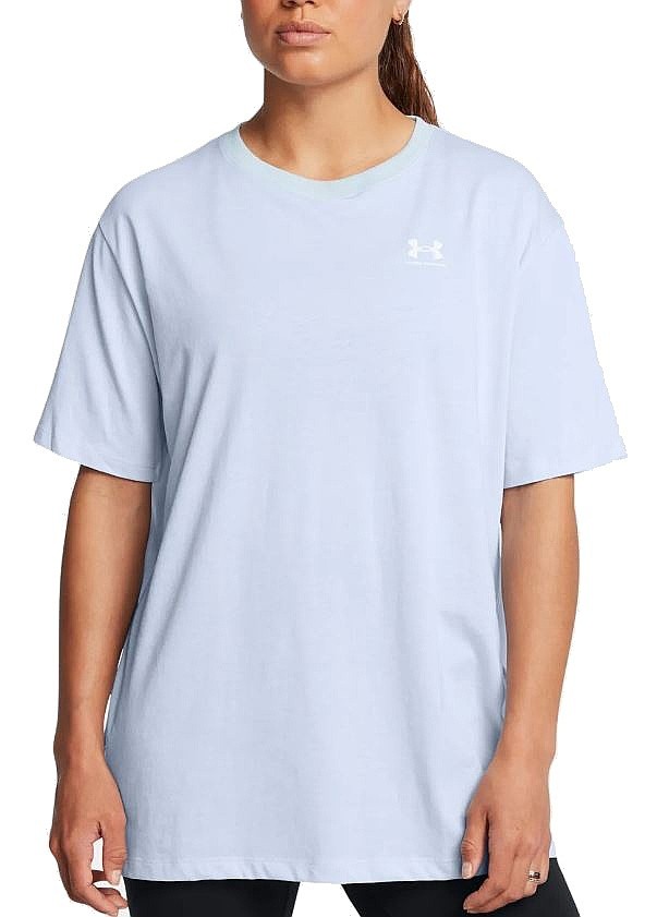 T-shirt Under Armour BF Oversized Logo - Nimbus Blue/White - women´s