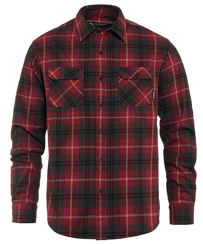 camicia Horsefeathers Dough LS - Redwood - men´s