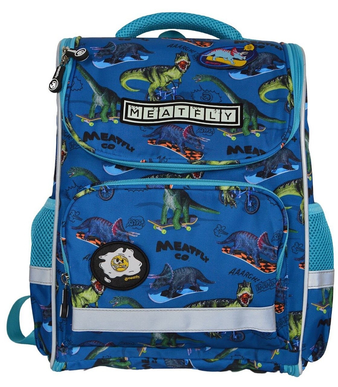 Rucksack Meatfly Alex - Dino Petrol - unisex junior