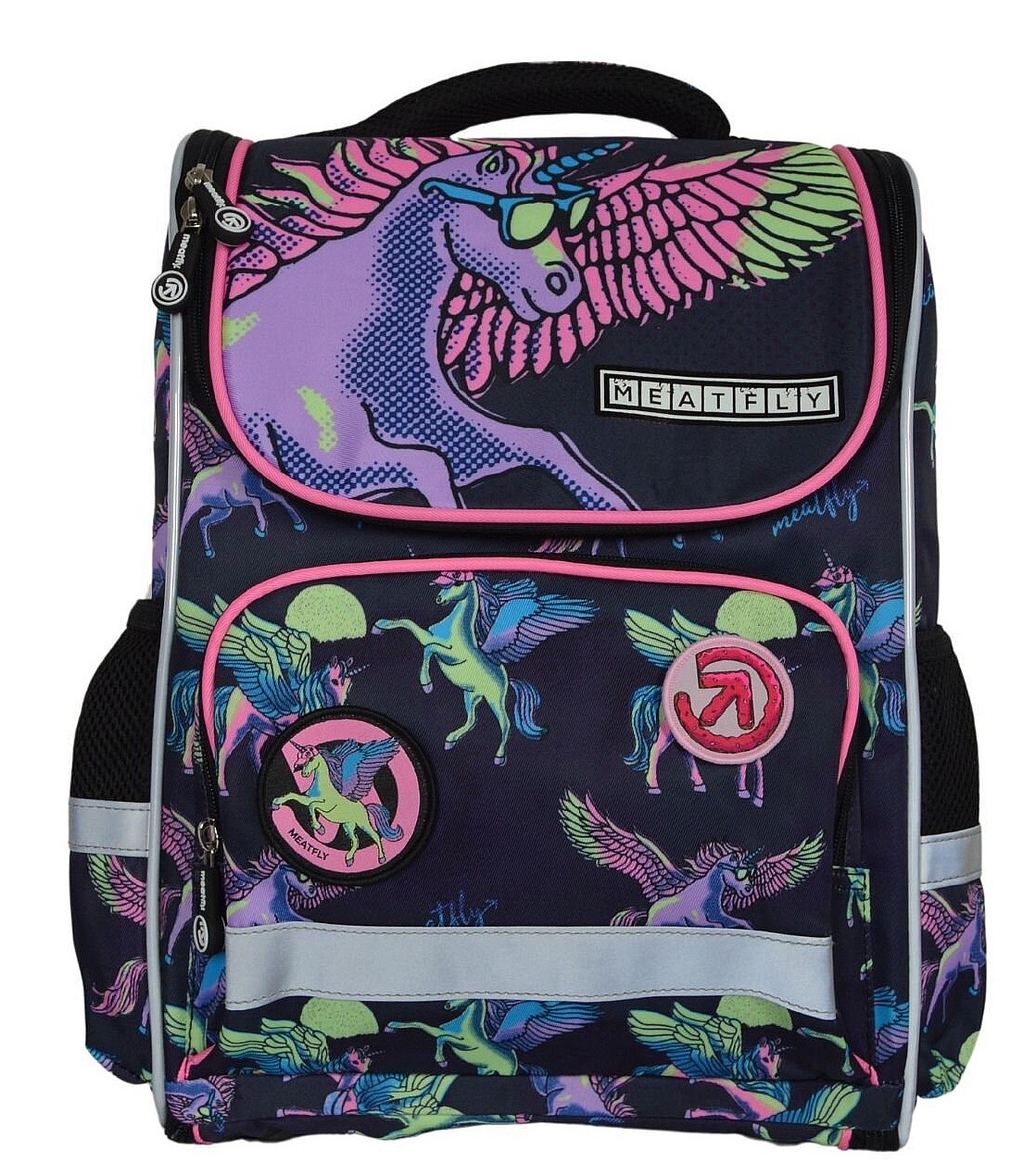 Rucksack Meatfly Alex - Black Unicorn - unisex junior