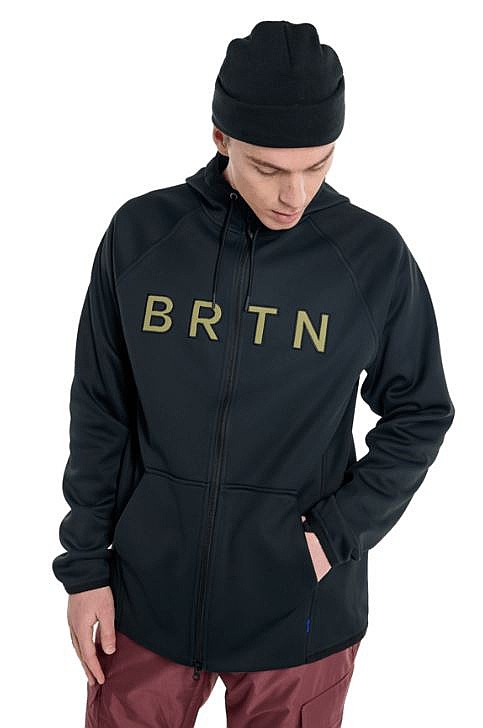 кофта Burton Crown Weatherproof Fleece Zip - True Black - men´s