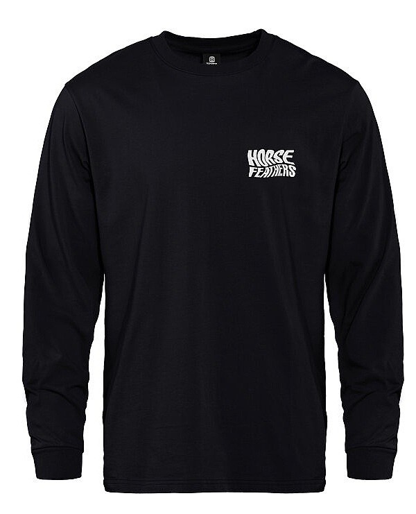 T-shirt Horsefeathers Distort LS - Black - men´s