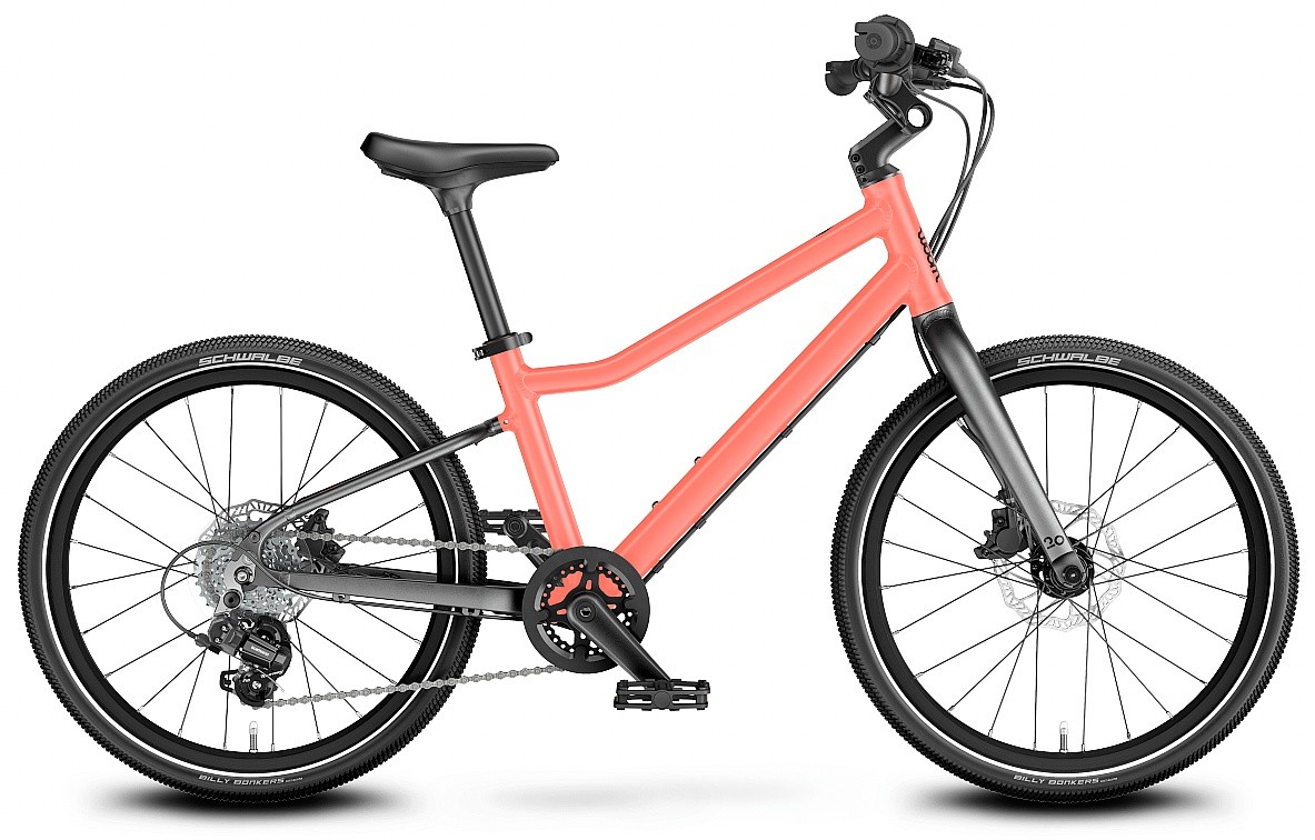rower Woom 4 Explorer 20" - Neon Coral