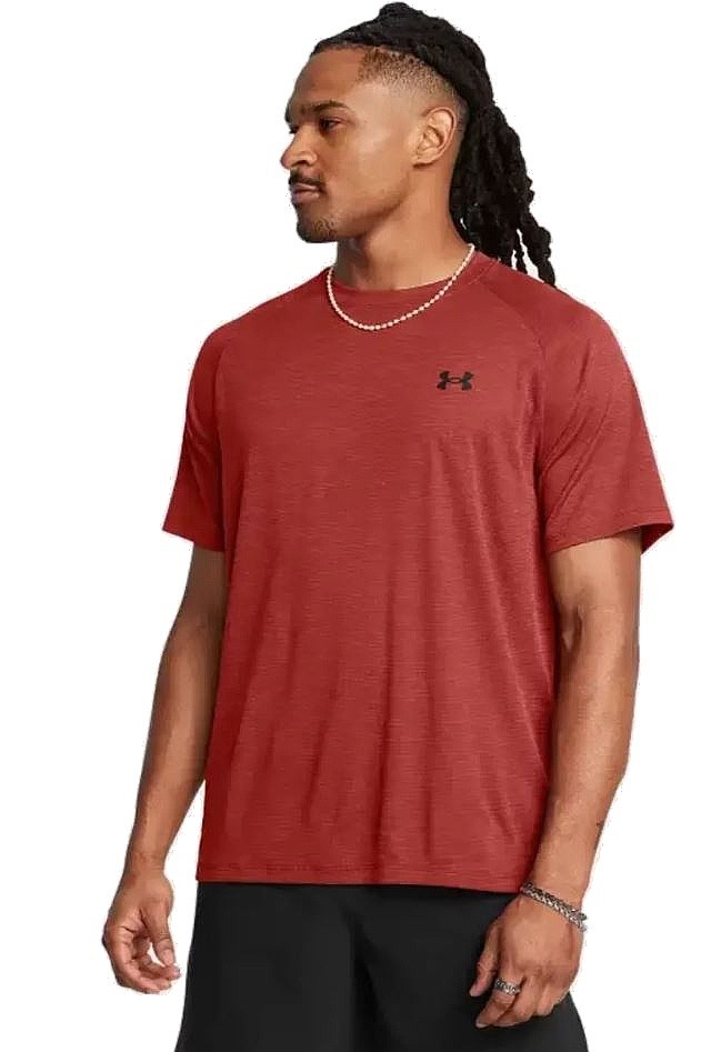 tričko Under Armour Textured Tech - Orange/Earthen Orange