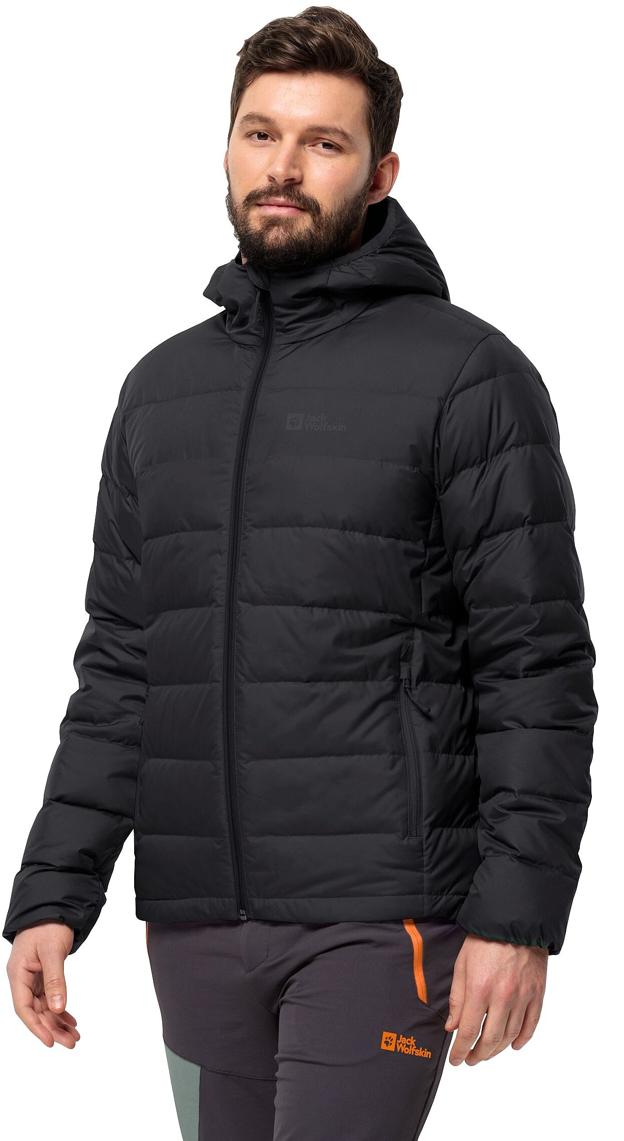 geacă Jack Wolfskin Ather Down Hoody - Black - men´s