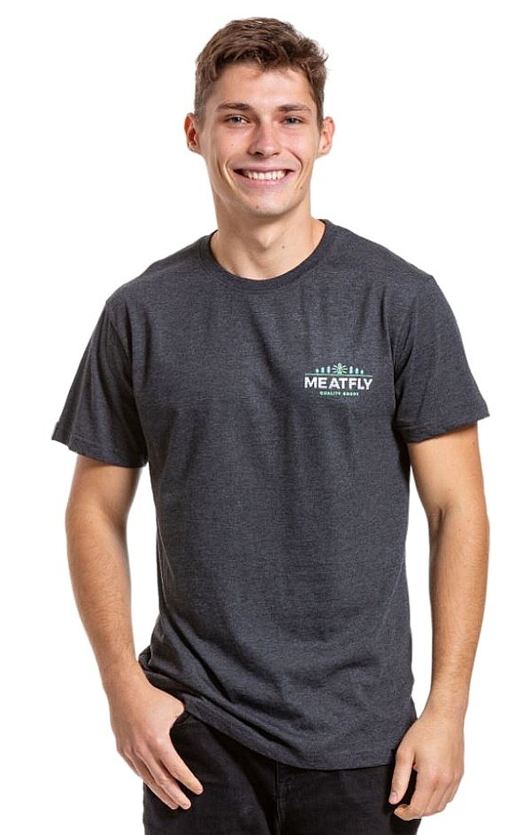 tričko Meatfly Lampy - Charcoal Heather