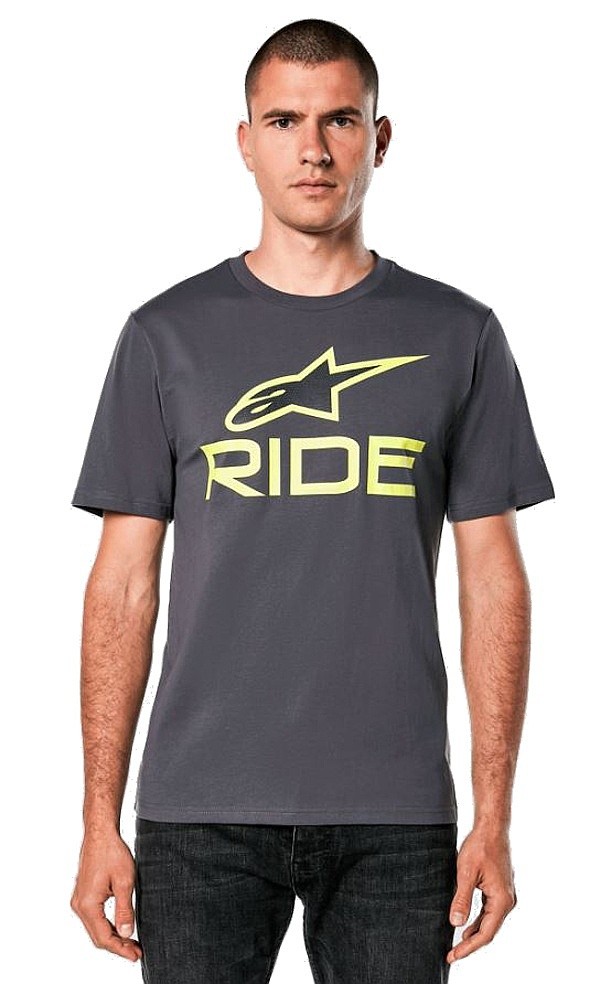 tričko Alpinestars Ride 4.0 CSF - Charcoal/Lime/Black