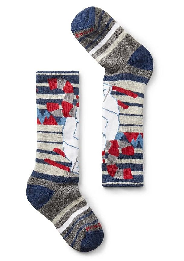 chaussettes Smartwool Wintersport Full Cushion Yeti Pattern - Alpine Blue - unisex junior