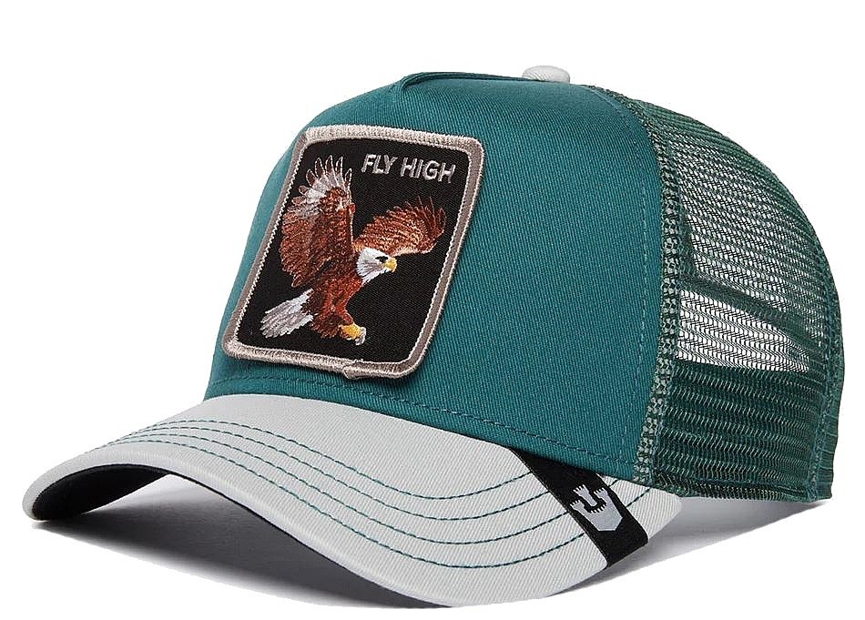 šiltovka Goorin Eagle Fan Trucker Emerald snowboard