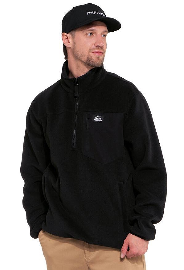 mikina Horsefeathers Darko Pullover - Black