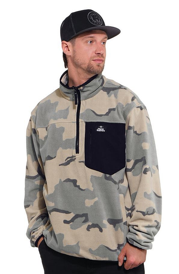 bluză Horsefeathers Darko Pullover - Desert Camo - men´s