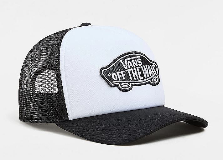 Kappe Vans Classic Patch Curved Bill Trucker Youth - Black/White - boy´s
