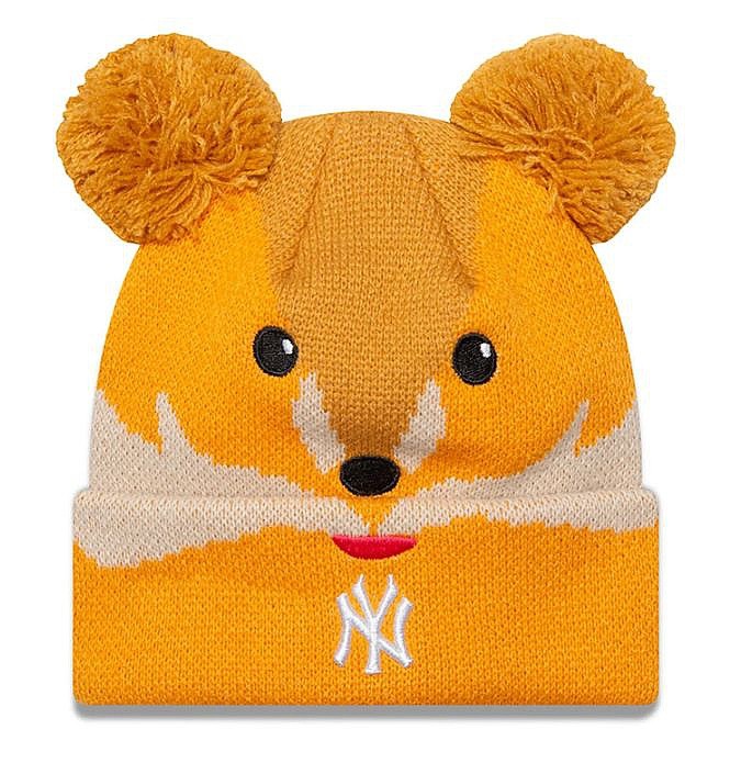 detská čiapka New Era Animal Pom MLB New York Yankees Toddler - Mustard