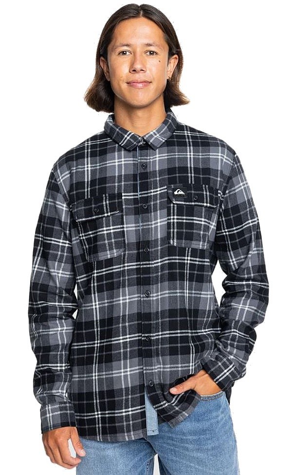 chemise Quiksilver Cantwell LS - KVJ1/Black Cantwell - men´s