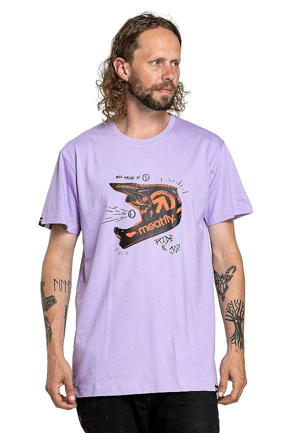 tričko Meatfly Fullface - Dusty Purple