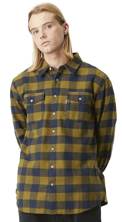 košile Picture Hillsboro - Dark Blue/Army Green