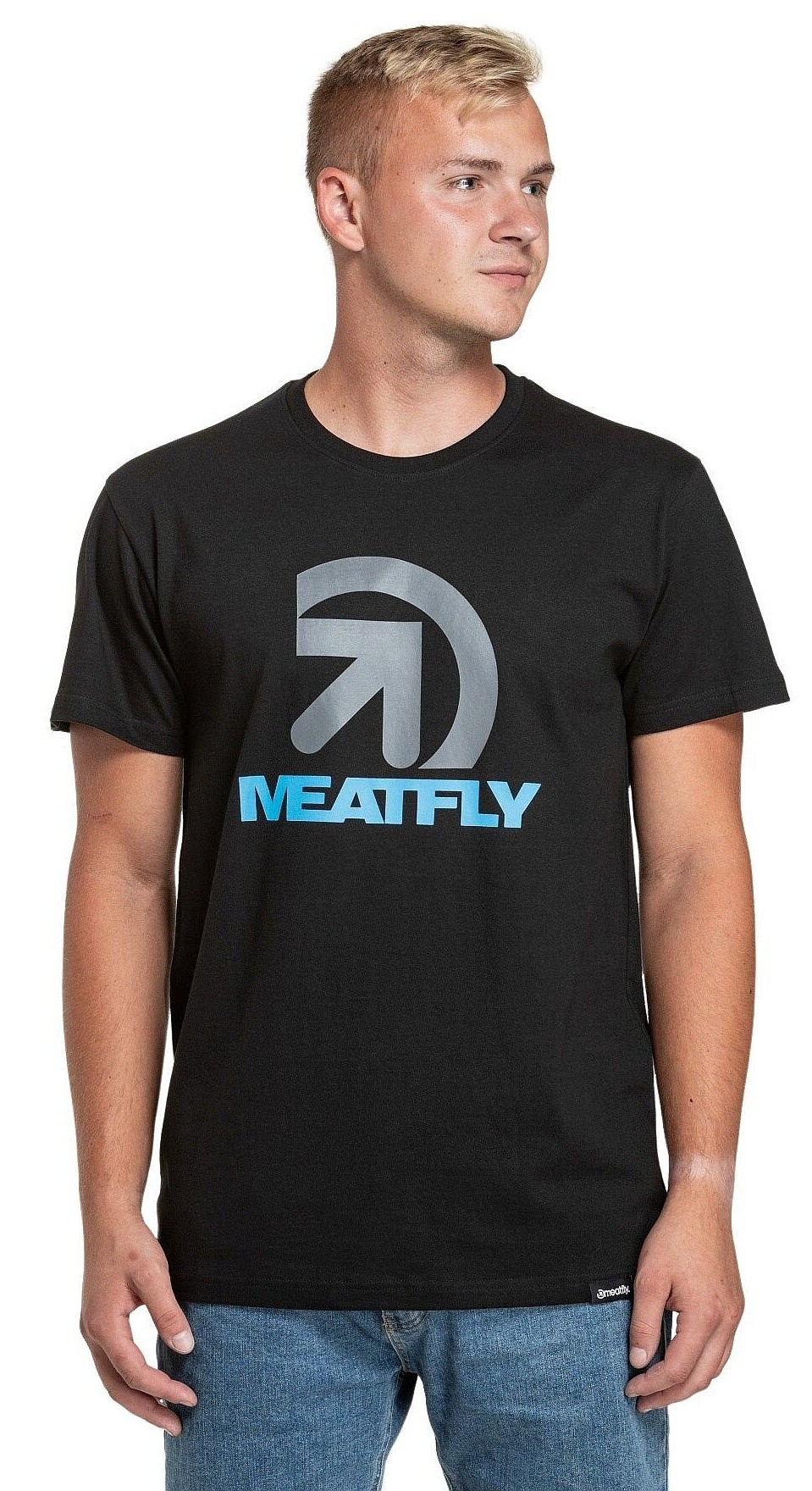 T-shirt Meatfly Dais - Black - men´s