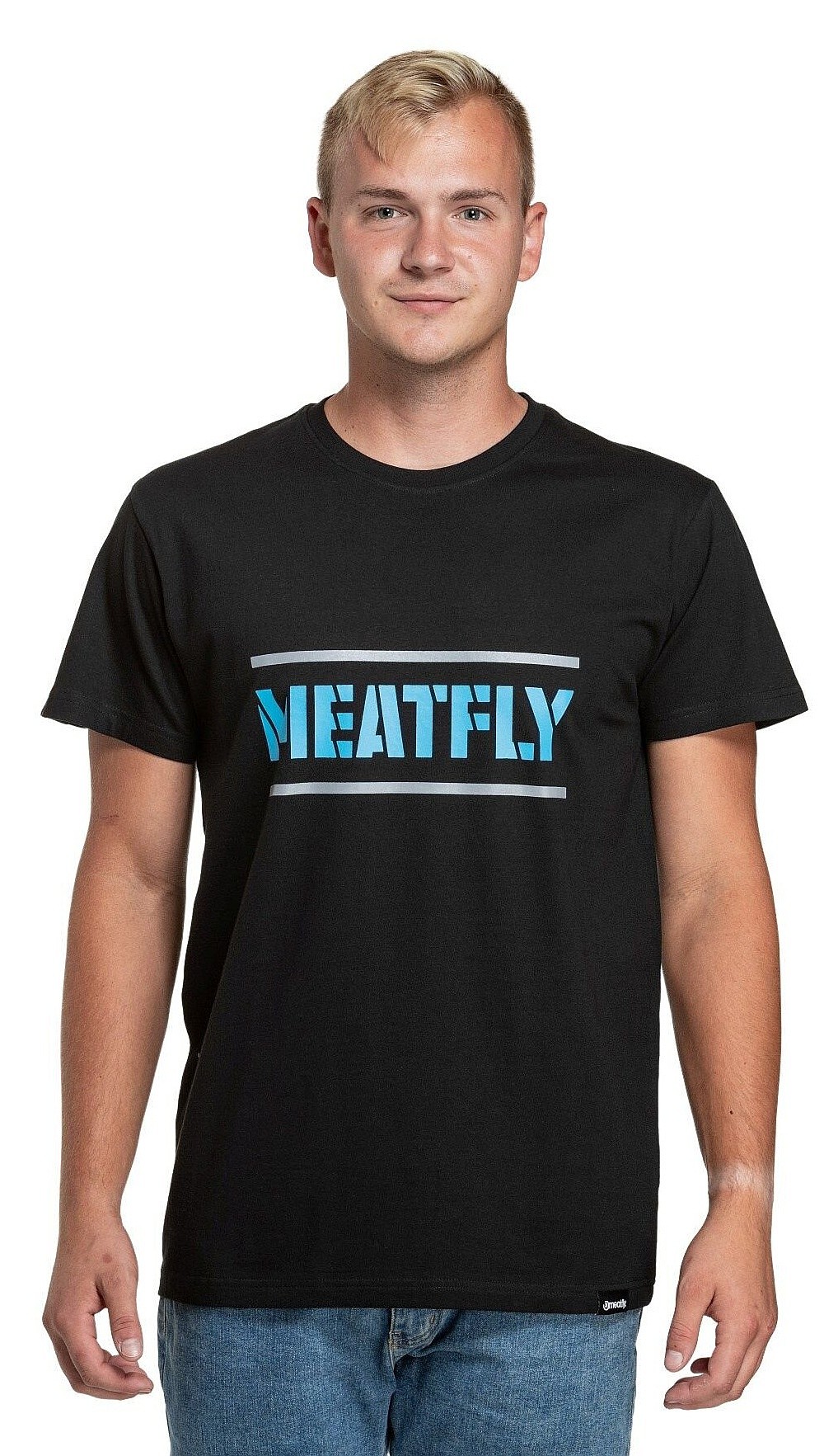 T-shirt Meatfly Rele - Blue/Black - men´s