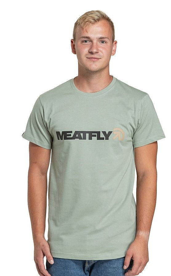 T-shirt Meatfly Logex - Mossy Green - men´s