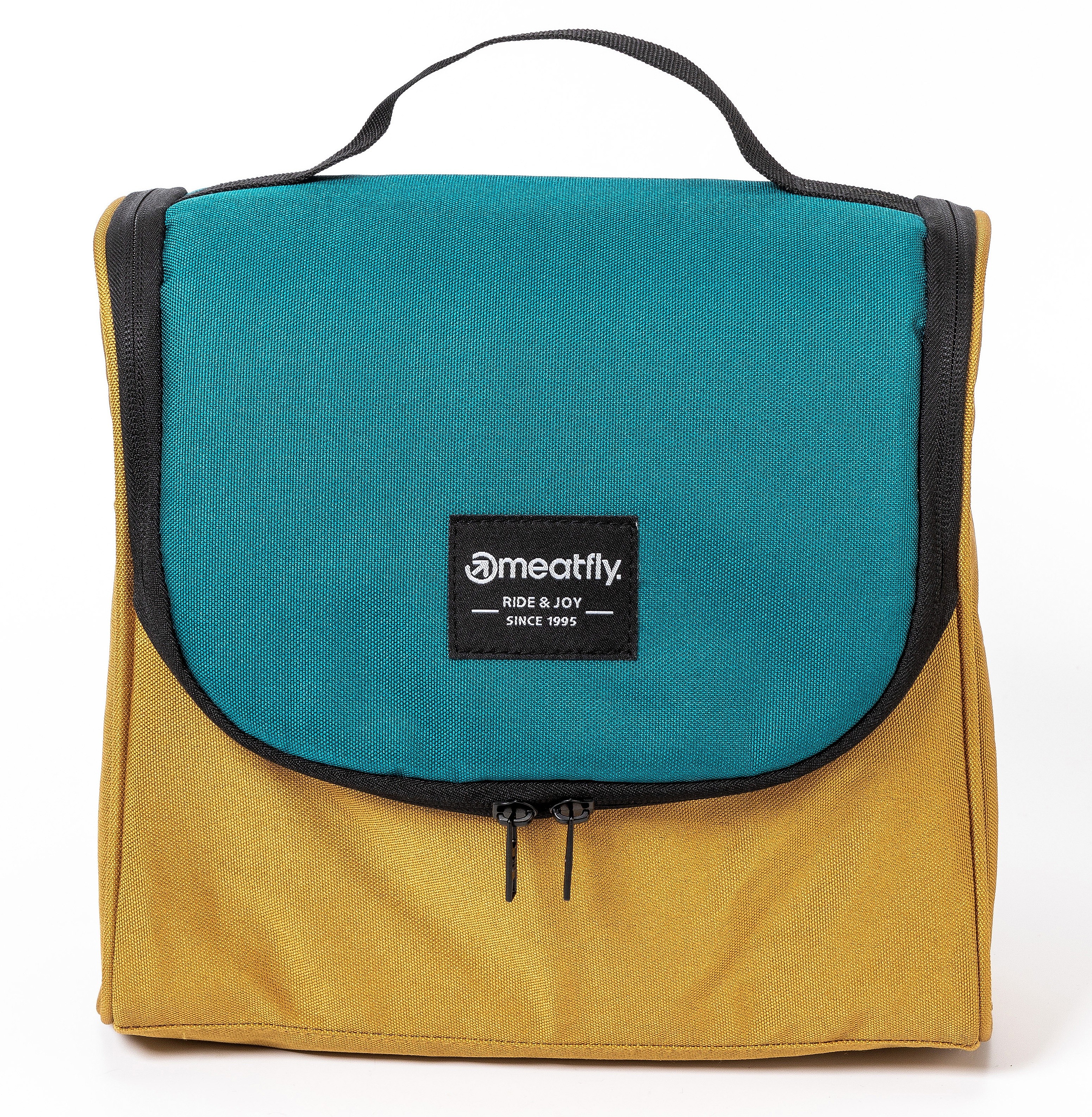 Kulturbeutel Meatfly Specter - Camel/Dark Jade