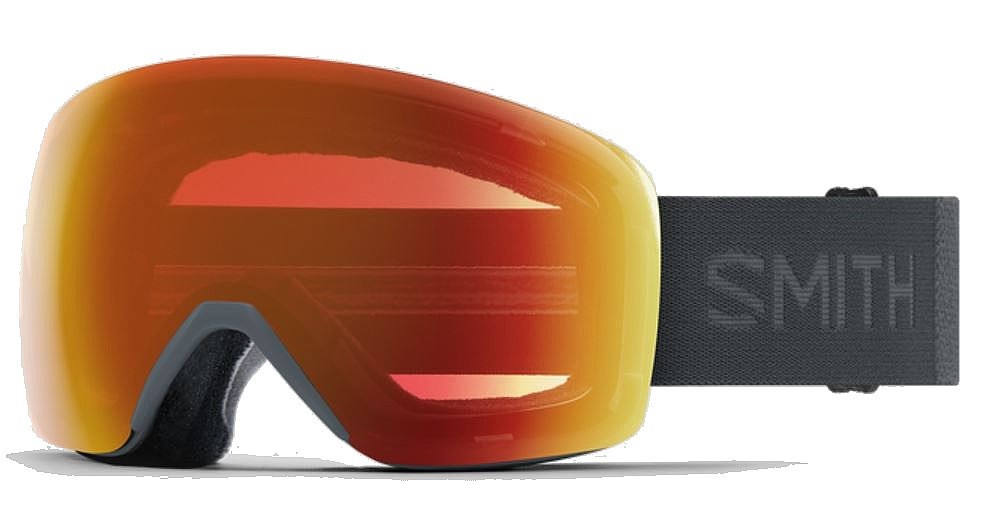 maschera da sci Smith Skyline - Slate/ChromaPop Everyday Red Mirror