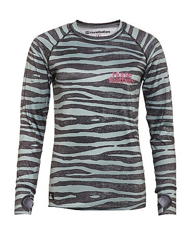 T-shirt Horsefeathers Mirra LS - Zebra - women´s