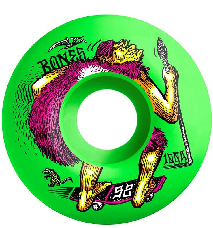 rotițe Bones OG Formula Neondrethal 100A V4 Wide - Green