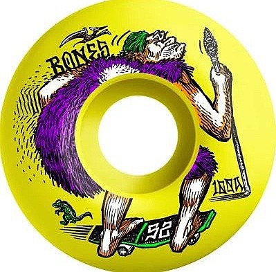 rotițe Bones OG Formula Neondrethal 100A V4 Wide - Yellow