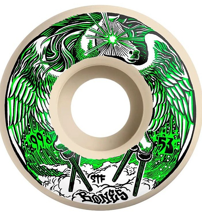 ruedas Bones STF Peg-Leg-Asus 99A V1 - White