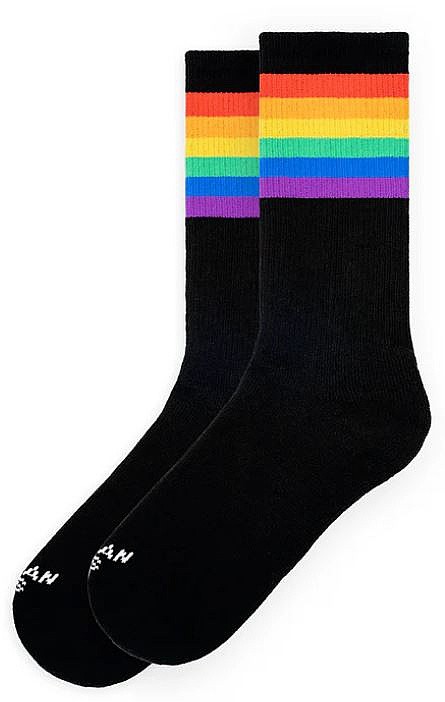sokken American Socks Mid High - Rainbow Pride/Black