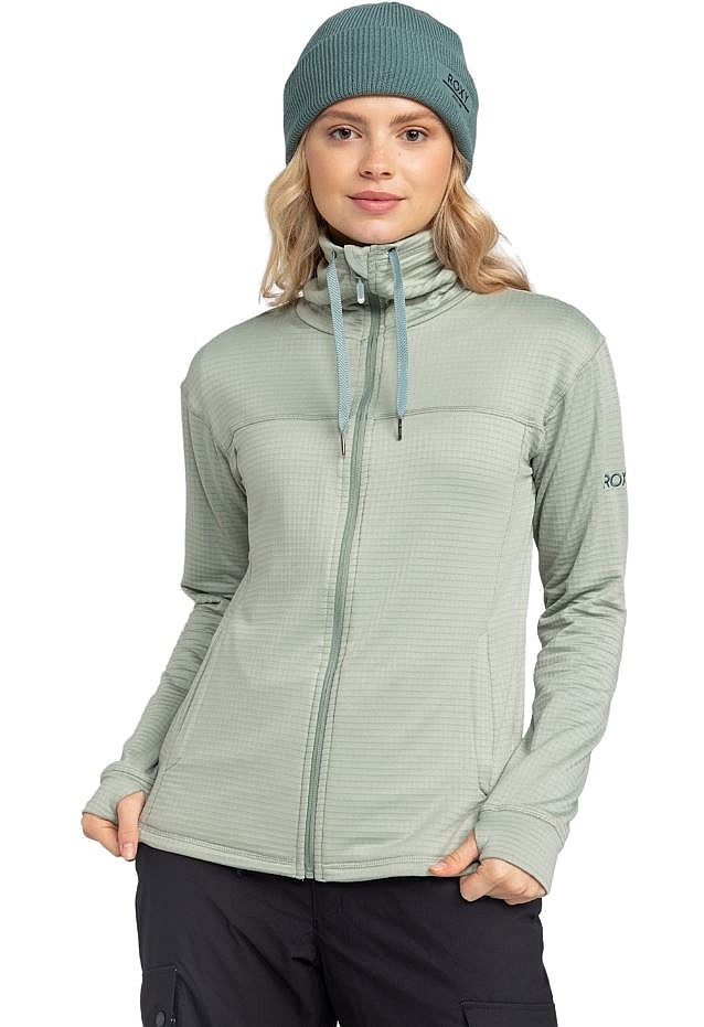 sweatshirt Roxy Vertere Zip - GJN0/Lily Pad - women´s
