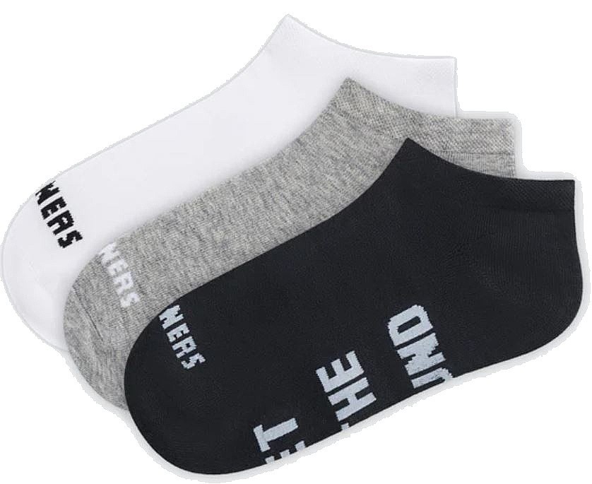 șosete Skinners Low Cut 3 Pack - White/Grey/Black