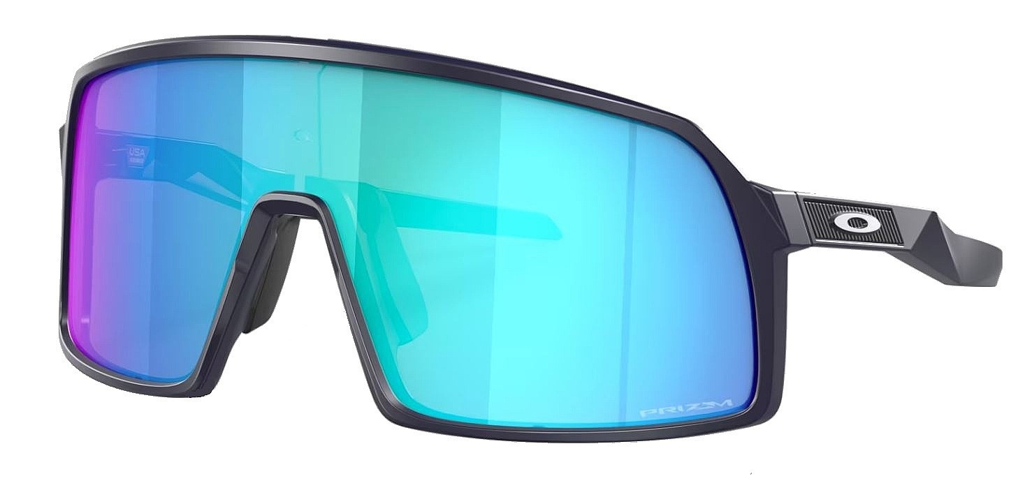 des lunettes Oakley Sutro S - Matte Black/Prizm Sapphire