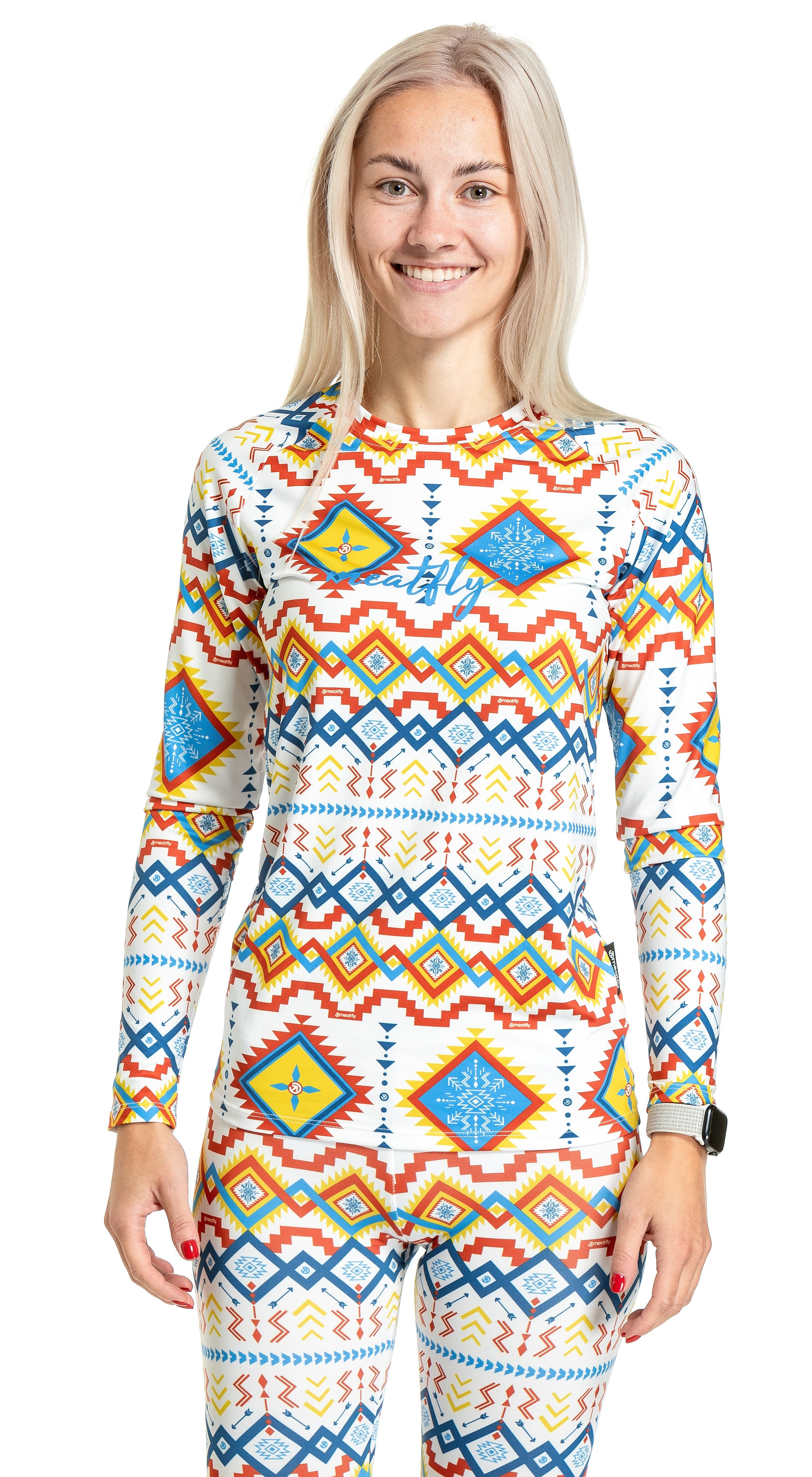 T-shirt Meatfly Capa Termo LS - White Jones