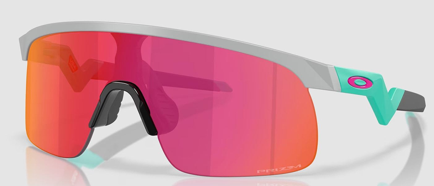des lunettes Oakley Resistor - Matte Fog/Prizm Field - unisex junior