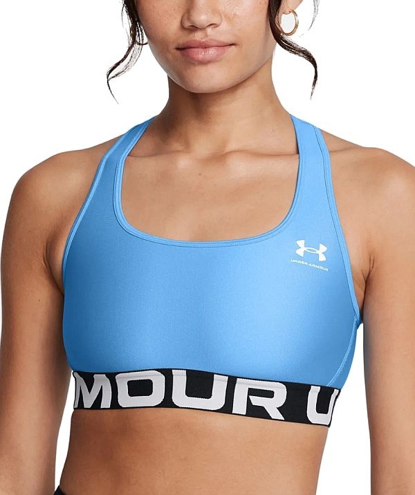 BH Under Armour HeatGear Mid Branded - Horizon Blue/White - women´s