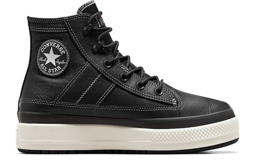 shoes Converse Chuck Taylor All Star Equip Waterproof Hi A08555 Black Black Vintage White blackcomb shop.eu