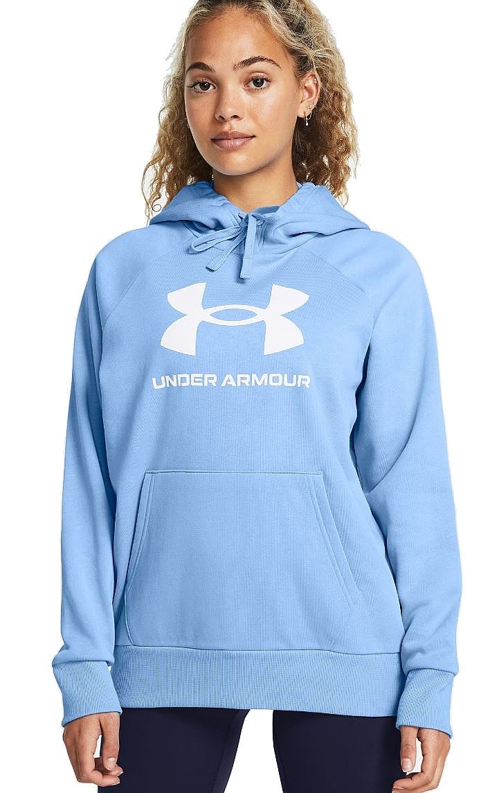 Sweatshirt Under Armour Rival Fleece Big Logo - Horizon Blue/White - women´s