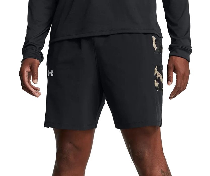 sort Under Armour Zone Woven - Black/White - men´s